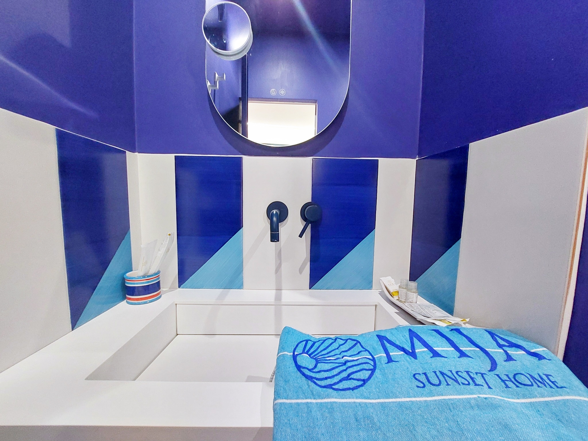 Bathroom sink with Mija towel